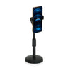 Supporto per cellulare e tablet FLEXMOBI II nero con base rotonda e smartphone di hjh OFFICE