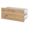 Elemento a cassetti FlexWall effetto rovere con nodi, con due cassetti e maniglie argentate di hjh OFFICE PRO