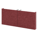 Parete divisoria acustica FlexWall in colore rosso bordeaux con supporti argentati di hjh OFFICE PRO