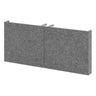 Porta acustica grigia FlexWall in materiale fonoassorbente con staffe di fissaggio di hjh OFFICE PRO