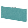 Parete divisoria acustica turchese FlexWall in materiale di feltro con supporti metallici di hjh OFFICE PRO