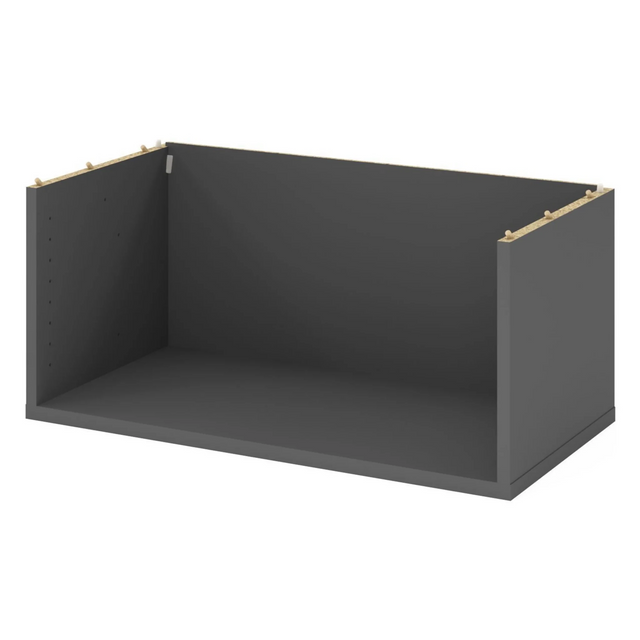 Corpo superiore color grafite FlexWall con una superficie di appoggio aperta di hjh OFFICE PRO