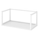 Telaio in metallo bianco FlexWall con una superficie di appoggio di hjh OFFICE PRO