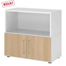 FlexWall | 2 OH | Türen + Korpus | mit Stellfüßen - buerostuhl24