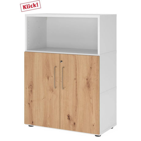 FlexWall | 3 OH | Türen + Korpus | mit Stellfüßen - buerostuhl24