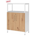 FlexWall | 3 OH | Türen + Rahmen | mit Sockelgestell - buerostuhl24