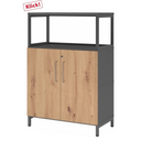 FlexWall | 3 OH | Türen + Rahmen | mit Sockelgestell - buerostuhl24