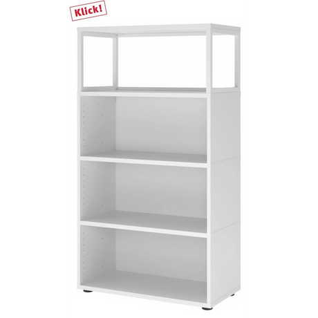 FlexWall | 4 OH | 3 x Korpus + Rahmen | mit Stellfüßen - buerostuhl24