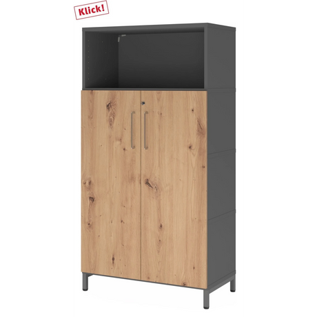 FlexWall | 4 OH | Türen + Korpus | mit Sockelgestell - buerostuhl24