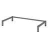Base in metallo grigio grafite FlexWall con quattro gambe quadrate di hjh OFFICE PRO