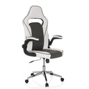 Sedia da gaming GAME SPORT PRO in bianco e grigio scuro con braccioli regolabili di MyBuero