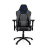 Sedia da gaming GAMEBREAKER POLARYS I in grigio e blu con accenti blu e rotelle di hjh OFFICE