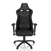Sedia da gaming nera GAMEBREAKER SX 04 con motivo trapuntato e braccioli di hjh OFFICE