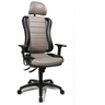 Sedia da ufficio professionale HEAD POINT RS grigia con struttura nera e poggiatesta di Topstar