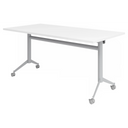 KALA 16 | Klapptisch fahrbar | 160 cm | Silber - Konferenztisch - buerostuhl24