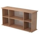 Credenza aperta KAPA SB in aspetto noce con sei scomparti di hjh OFFICE PRO