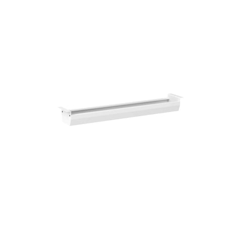 Canalina per cavi orizzontale KC W in bianco con una lunghezza di 120 cm di hjh OFFICE PRO