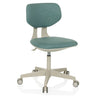 Sedia girevole per bambini KID CLASSIC blu con struttura beige e cinque rotelle di hjh OFFICE