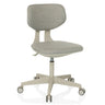 Sedia girevole per bambini KID CLASSIC grigia con rivestimento in tessuto e cinque rotelle di hjh OFFICE