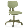 Sedia girevole per bambini KID COLORE verde con rivestimento in tessuto e cinque rotelle di hjh OFFICE
