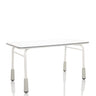 Scrivania per bambini KID GRO T grigio chiaro con piano bianco e gambe stabili di hjh OFFICE