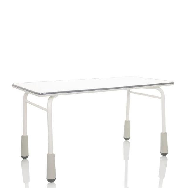 Scrivania per bambini KID GRO T grigio chiaro con piano bianco e gambe stabili di hjh OFFICE