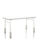 Scrivania per bambini KID GRO T grigio chiaro con piano bianco e gambe stabili di hjh OFFICE
