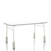 Scrivania per bambini KID GRO T grigio chiaro con piano bianco e gambe stabili di hjh OFFICE