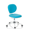 Sedia girevole per bambini KID VIVO color turchese con base bianca e cinque ruote di hjh OFFICE