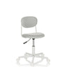 Sedia girevole per bambini KIDDY BASE I grigia con seduta imbottita e base bianca di hjh OFFICE