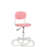 Sedia girevole per bambini KIDDY BASE I rosa con base bianca e rotelle di hjh OFFICE