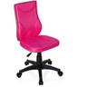 Sedia girevole per bambini KIDDY BASE rosa con rivestimento in rete e base a stella nera con ruote di hjh OFFICE
