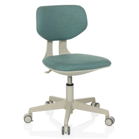 Sedia girevole per bambini KIDDY CLASSIC blu con struttura chiara e ruote di hjh OFFICE