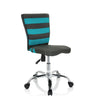 Sedia girevole per bambini KIDDY COMFORT I in grigio e turchese con rivestimento in rete e base lucida di hjh OFFICE