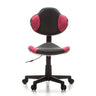 Sedia girevole per bambini KIDDY GTI-2 grigia con dettagli rosa e rivestimento in rete di hjh OFFICE