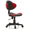 Sedia girevole per bambini KIDDY GTI-2 grigio-rossa con rivestimento in rete e base a rotelle di hjh OFFICE