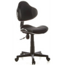 Sedia girevole per bambini KIDDY GTI-2 nera con rivestimento in rete e cinque rotelle di hjh OFFICE