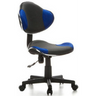Sedia girevole per bambini KIDDY GTI-2 in grigio e blu con rivestimento in rete e base a rotelle di hjh OFFICE