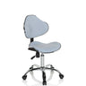 Sedia girevole per bambini KIDDY GTI-3 blu con struttura in metallo lucido e rotelle di hjh OFFICE