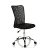 Sedia girevole per bambini KIDDY NET I nera con schienale in rete e base lucida di hjh OFFICE