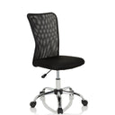 Sedia girevole per bambini KIDDY NET I nera con schienale in rete e base lucida di hjh OFFICE