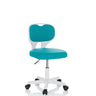 Sedia girevole per bambini KIDDY TOP W blu con struttura bianca e rotelle di hjh OFFICE