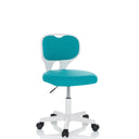 Sedia girevole per bambini KIDDY TOP W blu con struttura bianca e rotelle di hjh OFFICE