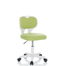 Sedia girevole per bambini KIDDY TOP W verde con struttura bianca e rotelle di hjh OFFICE