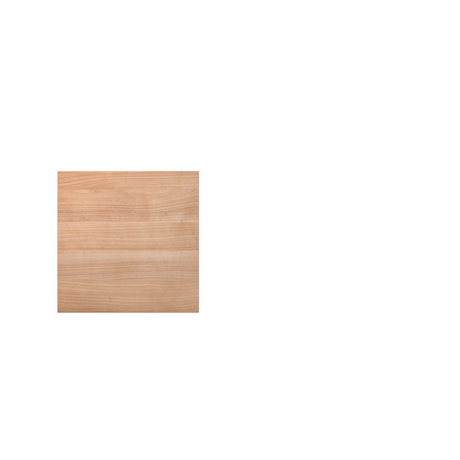 Tavolo quadrato KONTOR KP 8 in aspetto noce di 80 x 80 cm di hjh OFFICE PRO