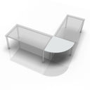 KONTOR KP 91 | 80x80 Viertelkreis - buerostuhl24