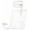Poggiatesta bianco KS ASPEN con braccio di supporto regolabile di hjh OFFICE