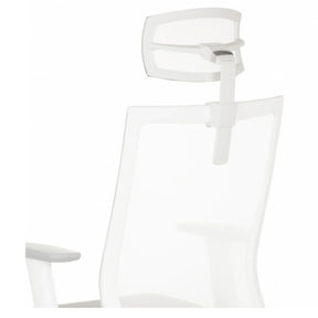 Poggiatesta bianco KS ASPEN con braccio di supporto regolabile di hjh OFFICE