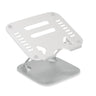 Supporto per LAPTOP STAND argentato con fessure di ventilazione e struttura regolabile di hjh OFFICE