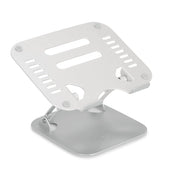Supporto per LAPTOP STAND argentato con fessure di ventilazione e struttura regolabile di hjh OFFICE